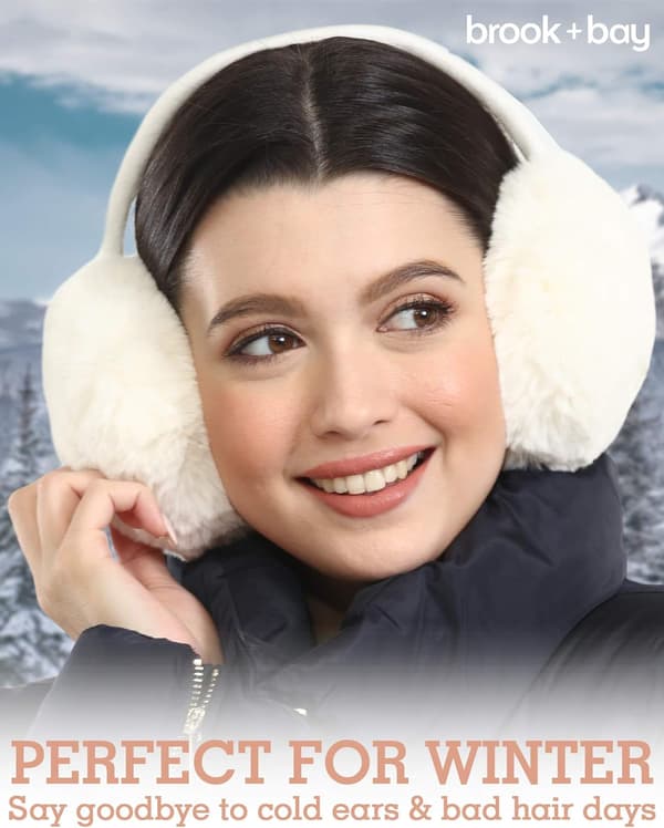 HÃ¶rselkÃ¥por fÃ¶r kvinnor - Vinter Ã¶ronvÃ¤rmare ,Vit