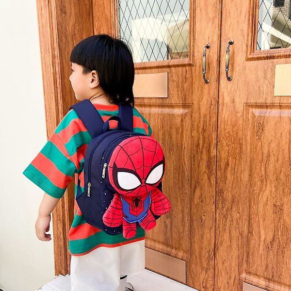 Børnehave Skole Taske Tegneserie Udendørs Anti-tabt Baby Rygsæk Sød Børns Taske Spiderman