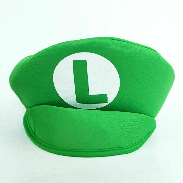 Aikuisten miesten Super Mario Bros. hieno puku Cosplay-asu W Green S