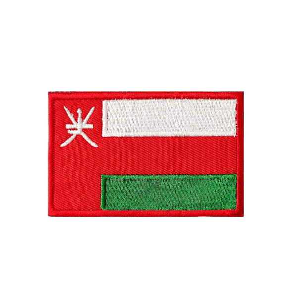 Kirjailtu kangasmerkki lippu tarra tarra Jalkapallo Urheilupelit Palestiinan fanit kangasmerkki lippu Oman