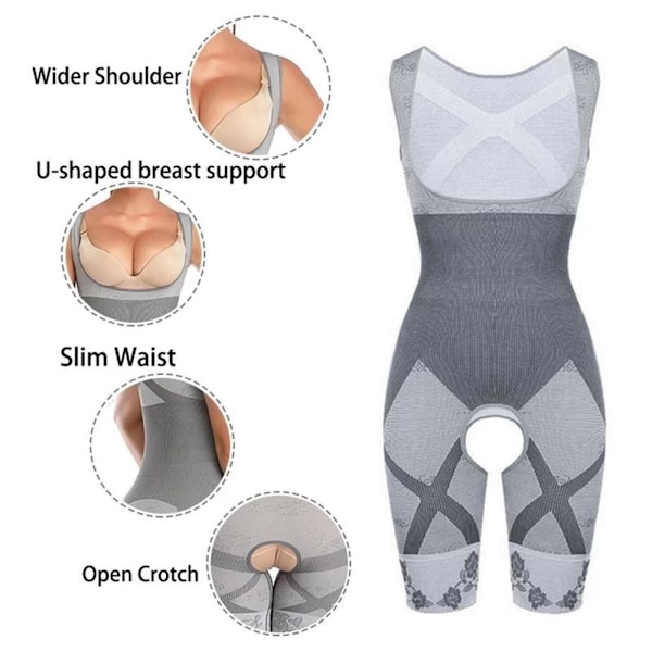 Naisten Shapewear Body Shaper NUDE L-XL Nude Nude L-XL