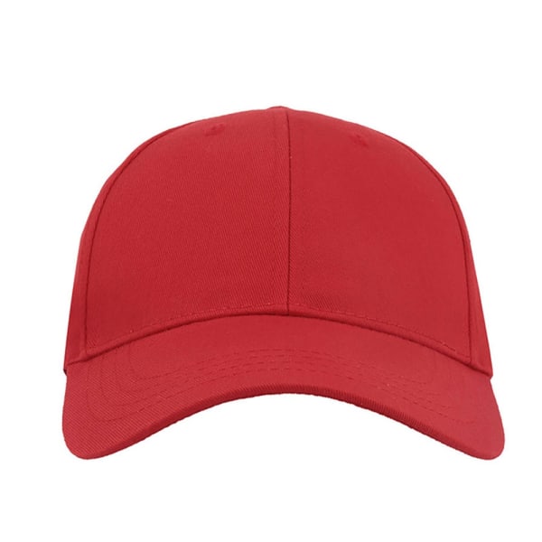 Atlantis Zoom Sports 6 Panel Baseball Cap Rød - Perfekt I Red One Size