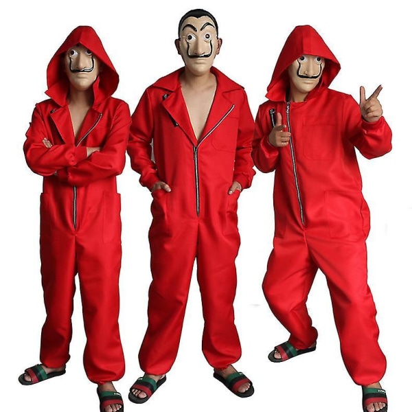 Barn Vuxen Salvador Dali La Casa De Papel Cosplay Halloween kostym Z Adult 3XL