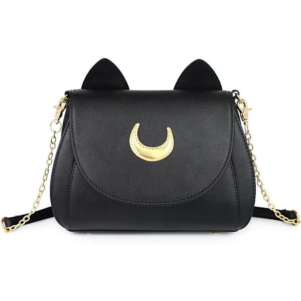 Katte taske Pu-læder gotisk håndtaske Cosplay Moon Sailor Bag I