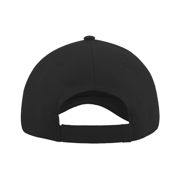 Atlantis Zoom Sports 6 Panel Baseball Cap Sort - Perfet I Black One Size