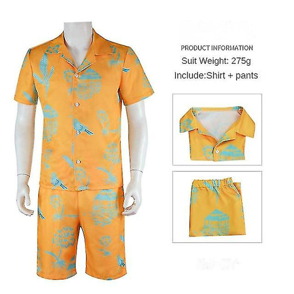 Voksen Barbie-antrekk for menn Ken Margot Barbie menn Cosplay-kostymer rosa jumpsuit-drakt Halloween-kostymer Style 3 M
