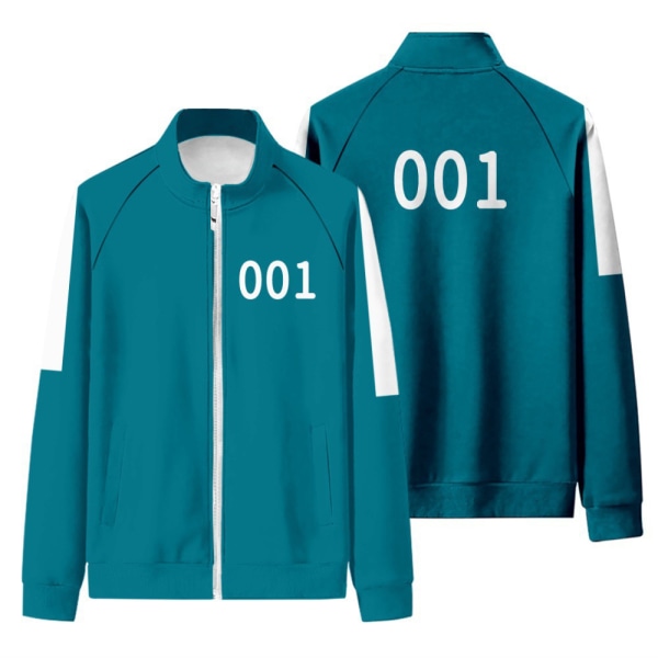 Squid Game Cosplay Kostyme Unisex Genser + Bukseklær Sett Z X 1 Z 1 4XL