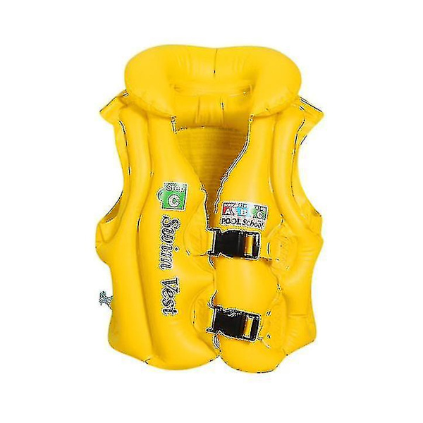 Simmetræning til oppustelig redningsvest til børn I yellow 110*140CM