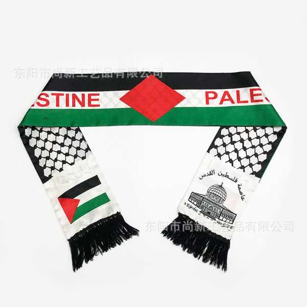 Palestine Flag Scarf Fans Scarf Football Sport Games Palestine Fans Scarves Flag + Royal Palace