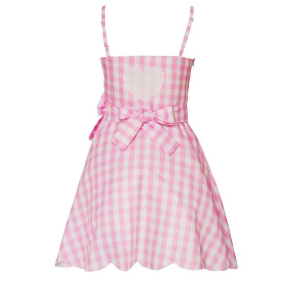 Barbie-elokuvan Margot Robbie Cosplay -sydänpinkki mekko aikuisille Z Adults 3xl