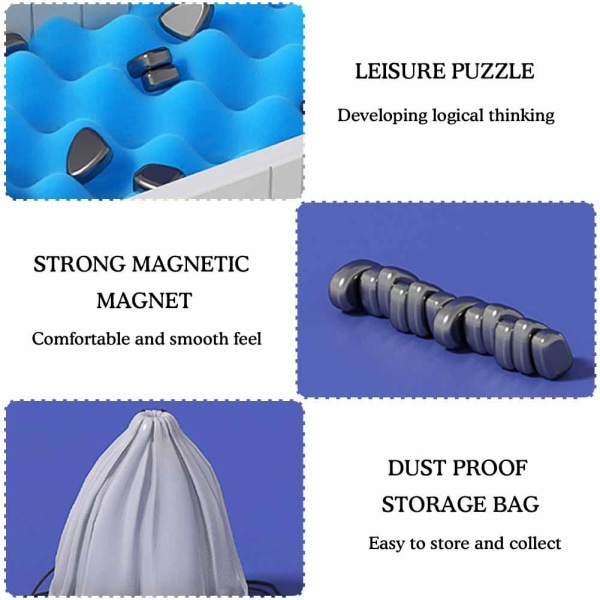 Pusselspel Magnetisk effekt schack Roligt interaktivt brädspel Rope style 2PC one