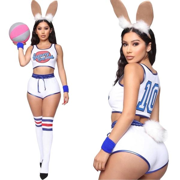 Naisten Halloween-juhlahuipui ja shortsit Space Lola Bunny Rabbit Cosplay S