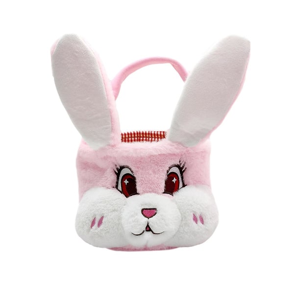 Plys Ko Påskekurv Dukke Pink rabbit