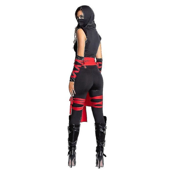 exiga Ninja-asut Japani amurai Cosplay Anime Halloween-asut naisille Aikuisten soturi Yhden kappaleen haalarit Karnevaaliasu Y S