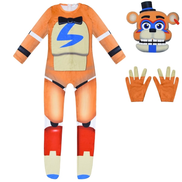 Five Bear Bonnie Bear Costume Game Fnaf Foxy Chica Bonnie Freddy Cosplay Kostymer Fancy Nightmare Halloween kostyme for barn I 183 140(8-9Y)