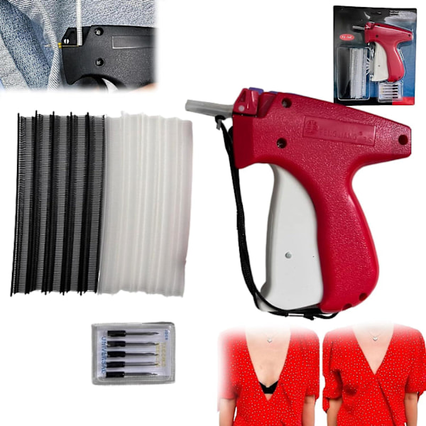 Stitchy Snabb Klädfixare, Snabb Sömnadspistol för Kläder för att Fixa Låga Halslinjer, Stäng Sömmar, Snabbt V Red