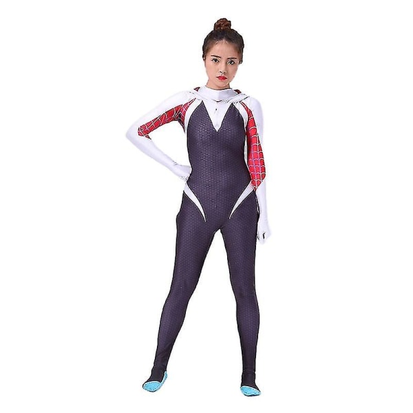 Spider-Man World Gwen Stacy Cosplay Jumpsuit Halloween 160cm