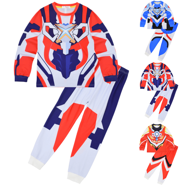 2st Pyjamas för barn Superman Altman långärmad tröja Nattkläder I C 130cm