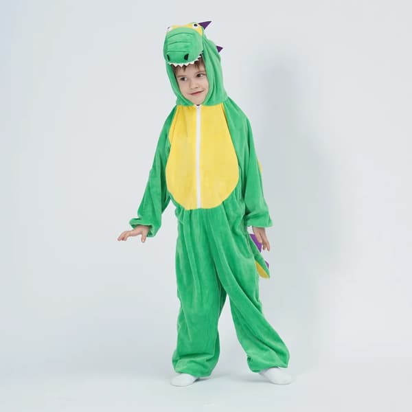 Fem Dyr Dinosaur Børnekostume Cosplay W I S