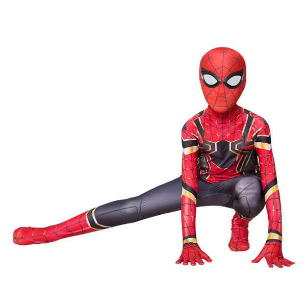 Marvel Spider-Man Kids Cosplay Kostym Superhjälte Fancy Dress I Red 3-4 Years