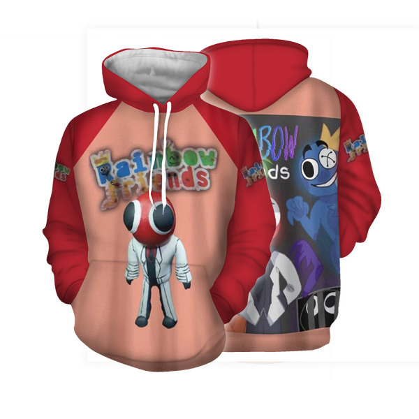 Børns Rainbow Friend Langærmet Hoodie Top T-Shirt Julegave C 160cm