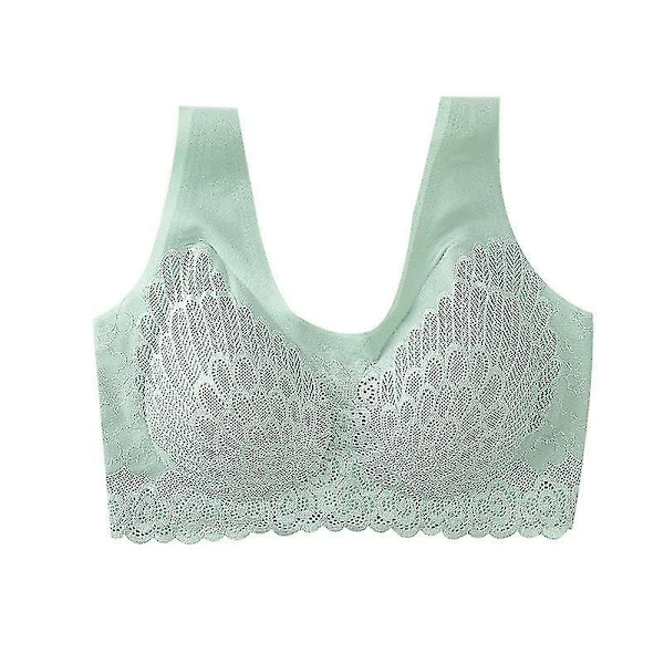 Air BH Naturgummi Underkläder Bralette Sömlös Sportväst i ett stycke Spets BH Lätt vacker rygg Apricot M