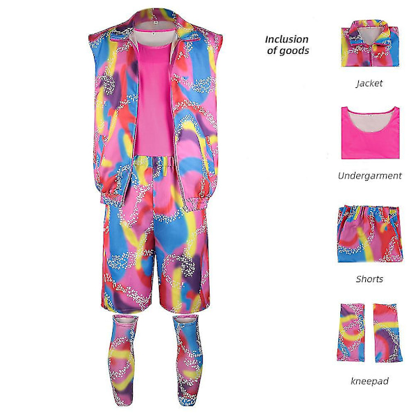 Barbie Sportkläder för män och kvinnor Cosplay Halloween kostym man XXL