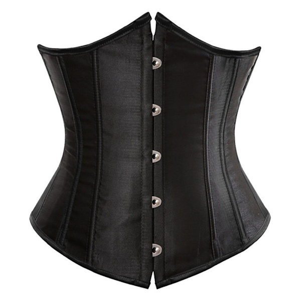 Underbust Korset Korselet Underkläder SVART W black XXL