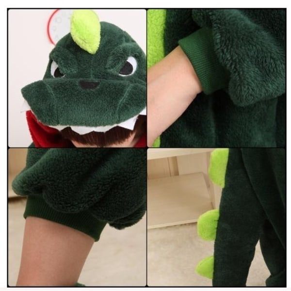 Hieno Cosplay-asu Onesie-pyjama Aikuisille Yöasut Dinosaurus L M