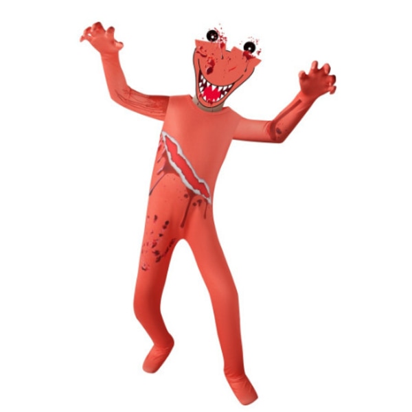 Rainbow Friends kostym för barn Blue Monster Wiki Cosplay blue 140 orange 160