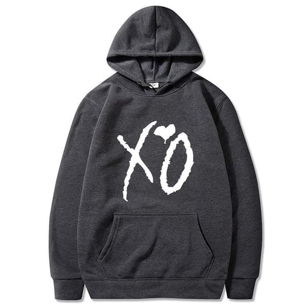 Hip Hop høst / vinter hettegenser XO kjærlighetsmønster stil 2 I M