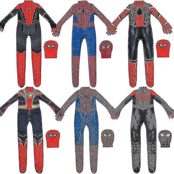 Flash# Spider-man Bodysuit Suit Myers Cos Suit Expeditionsanimation Cosplay kostume til børn I Style 1 160