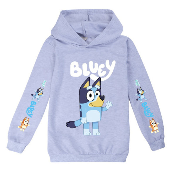 Mub - Blå hættetrøjer til mænd og kvinder til børn BLUEY grey 100cm