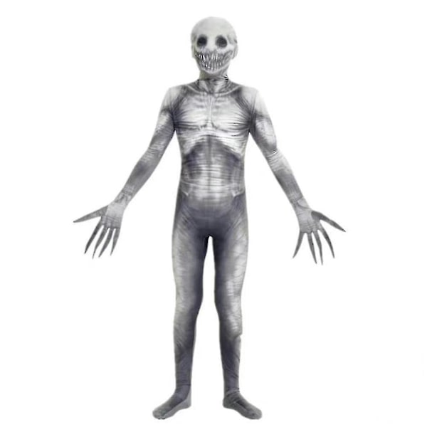 The Rake Monster Kaupunkilegenda Lasten Halloween-Puku Cosplay Kostyymi Valkoinen White 170cm