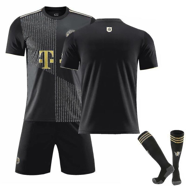 FC Bayern München Fotbollsdräkter för barn Fotbollströja Träningströja kostym 21/22 - Lewandowski/Sane/Muller W No Number Away . No Number Away 18 (100-110cm)