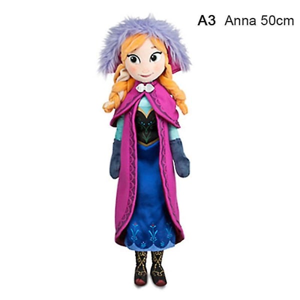 1 st 30/40/46/50 cm Frozen Elsa Olaf Dockor Snow Queen Princess Stuffed Plysch .4 Anna 50cm