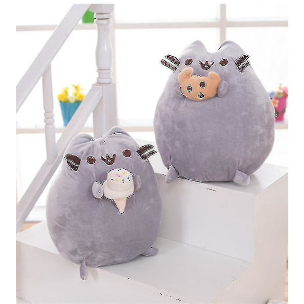 24 cm Pusheen Cat Plyschleksak Snackbar Cookie Cat Gosedjursdocka, 9,5&quot; Donut cat