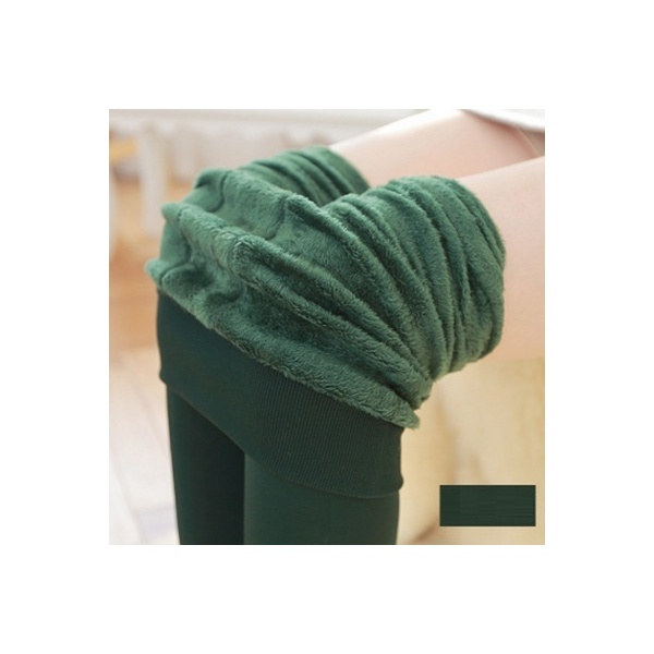 Vinterleggings termoleggings varme vinter leggings Vihreä 200g