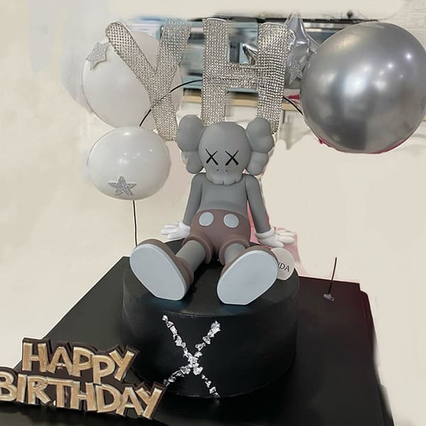 Kaws kakepynt XX Eye Doll Cartoon Baking Decoration