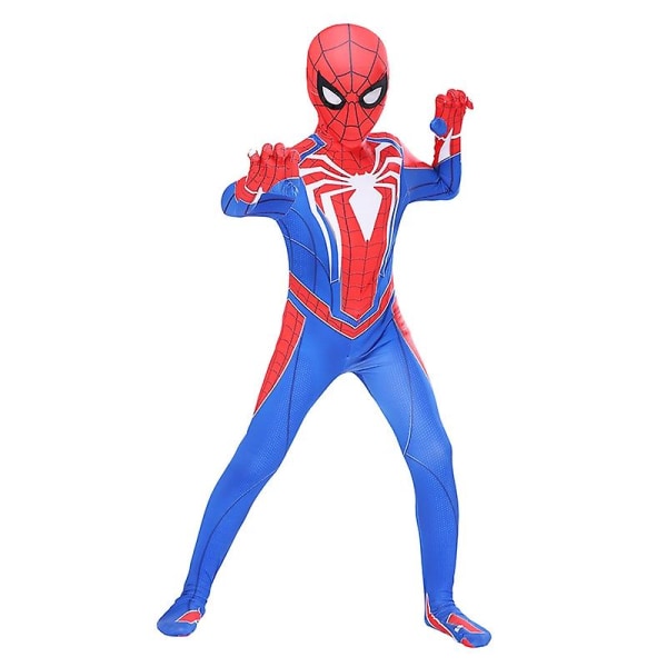 Spiderman Cosplay Velocity Suit -asu supersankari lapsille ja aikuisille 110 Kids (100-110cm)