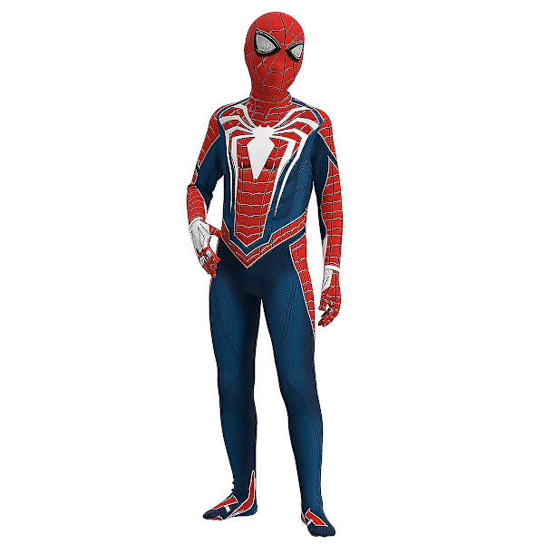 Spiderman Cosplay kostym Peter Parker Jumpsuit För vuxna Barn Halloween Carnival Party Finklänning 170