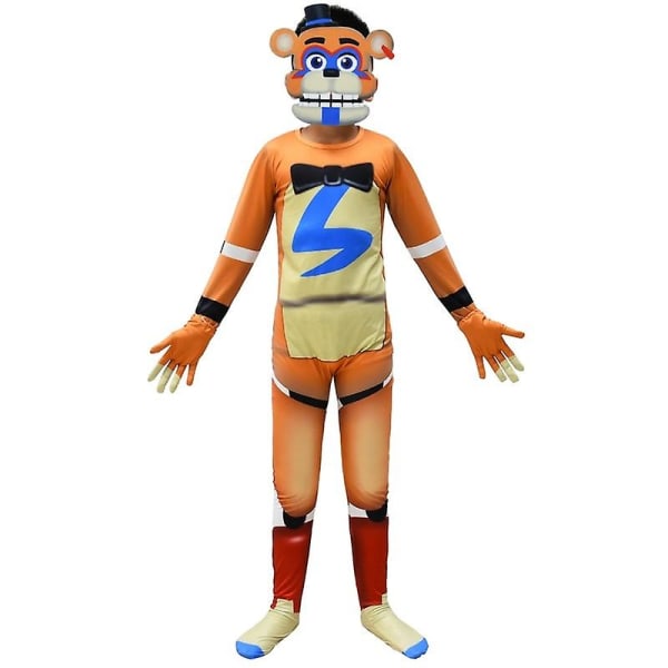 Five Bear Bonnie Bear Costume Game Fnaf Foxy Chica Bonnie Freddy Cosplay Kostymer Fancy Nightmare Halloween kostyme for barn I 140 130(7Y)