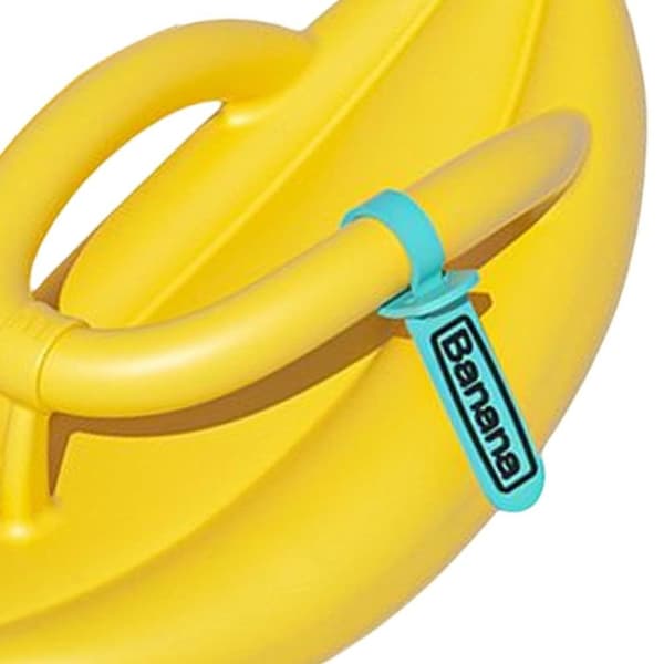 Bananformede Flip Flops, GUL Yellow 36-37