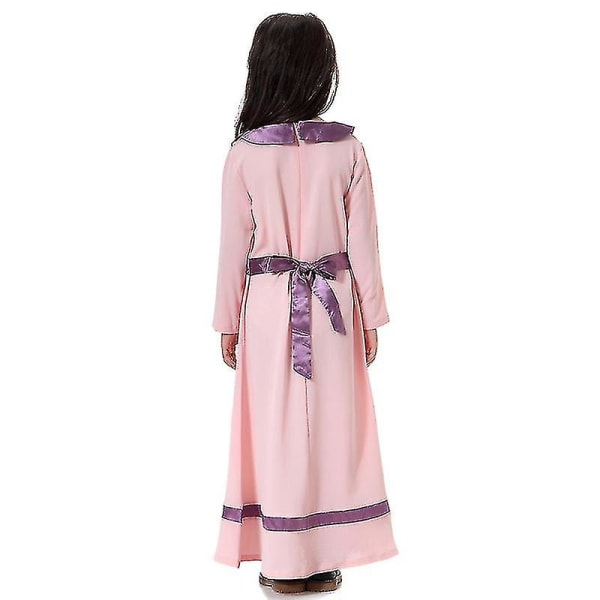 2-16 år flickor muslimsk islamisk klädsel-c Pink 7-8 Years