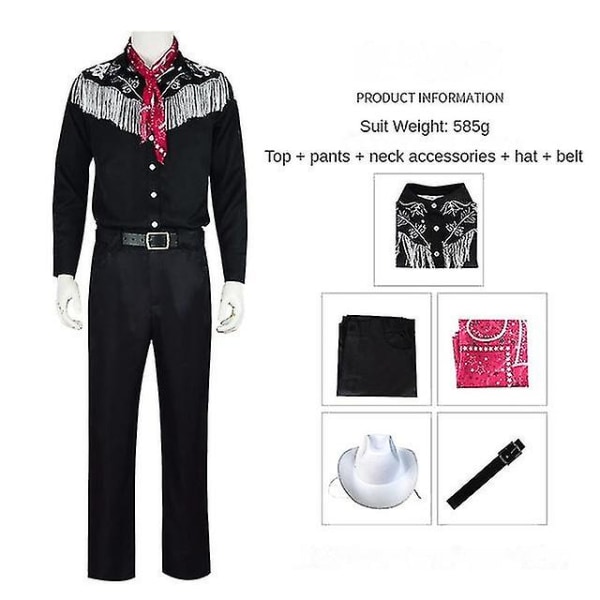 Voksen Barbie-antrekk for menn Ken Margot Barbie menn Cosplay-kostymer rosa jumpsuit-drakt Halloween-kostymer Style 2 3XL