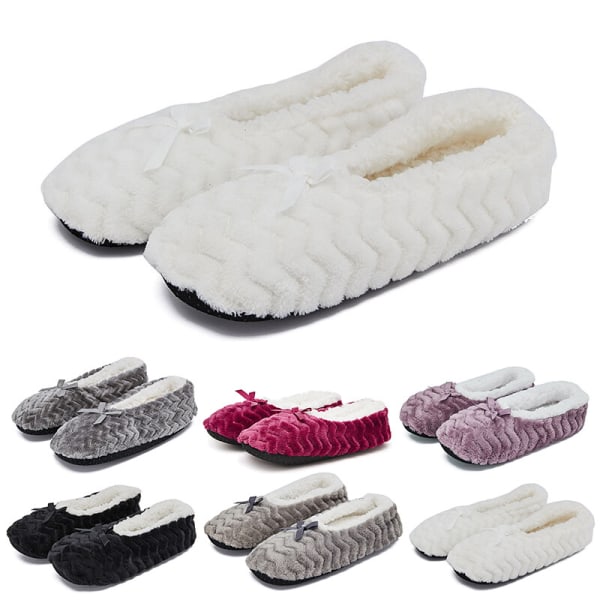 Naisten talvitöppöset Slip On -tossut Kevyt mukavuus Punainen Z Röd 36/38