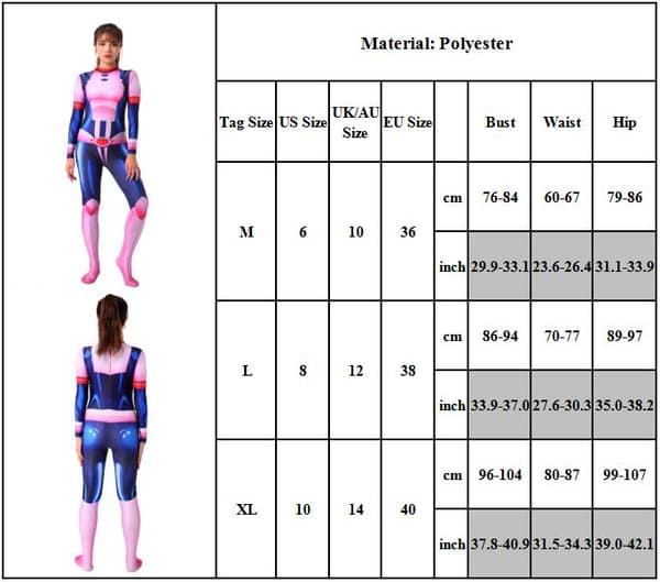 Liri Imperial Tea Seed Cosplay Kostym Bodysuit Vuxen kostym XL K M