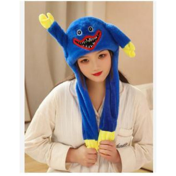 Sjov plys Poppy Playtime hat Cosplay kostumer Z Blå