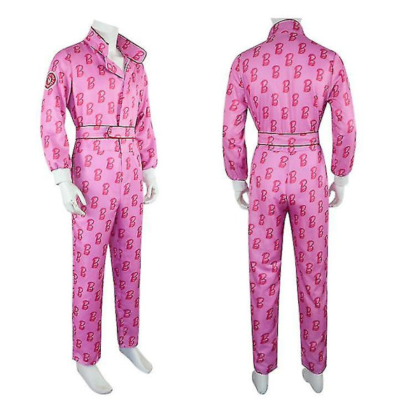 Voksen Barbie-antrekk for menn Ken Margot Barbie menn Cosplay-kostymer rosa jumpsuit-drakt Halloween-kostymer Style 5 XXL