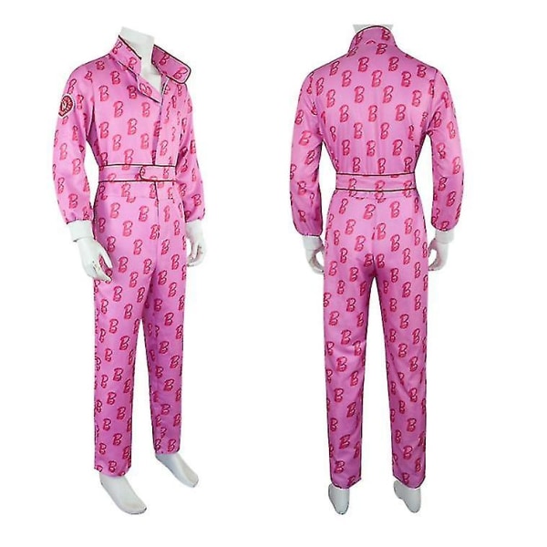 Vuxen Barbie outfit för män Ken Margot Barbie män Cosplay kostymer Rosa Jumpsuit kostym Halloween kostymer Style 5 XL